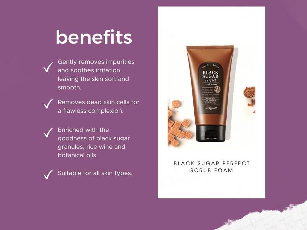 SKINFOOD Black Sugar Perfect Scrub Foam