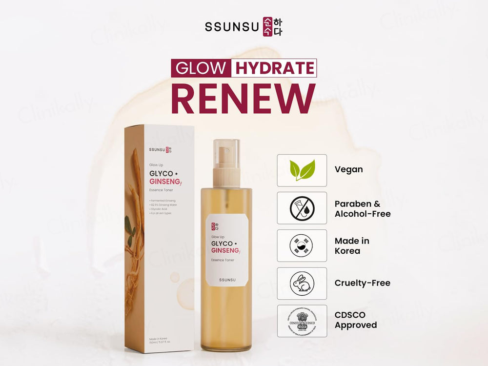 SSUNSU Glow Up Glyco Ginseng Essence Toner