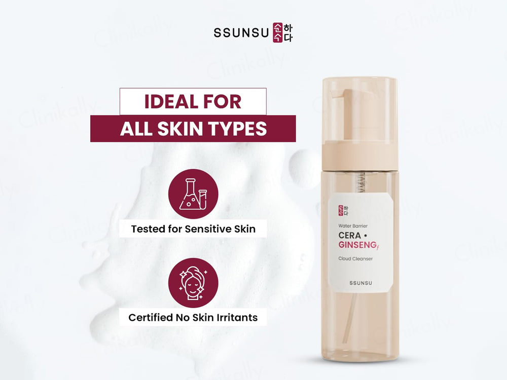 SSUNSU Water Barrier Cera Ginseng Cloud Cleanser