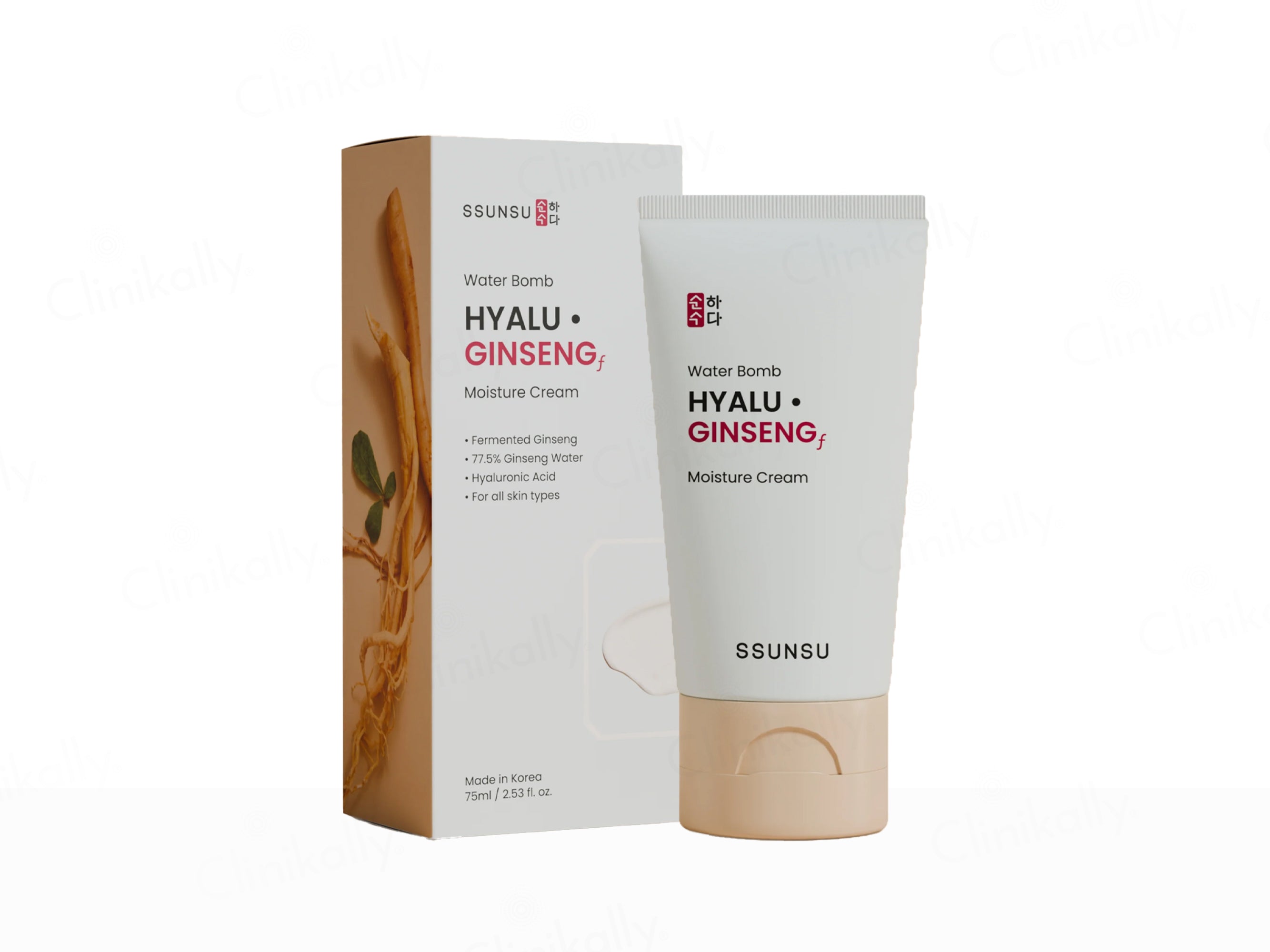 SSUNSU Water Bomb Hyalu Ginseng Moisture Cream
