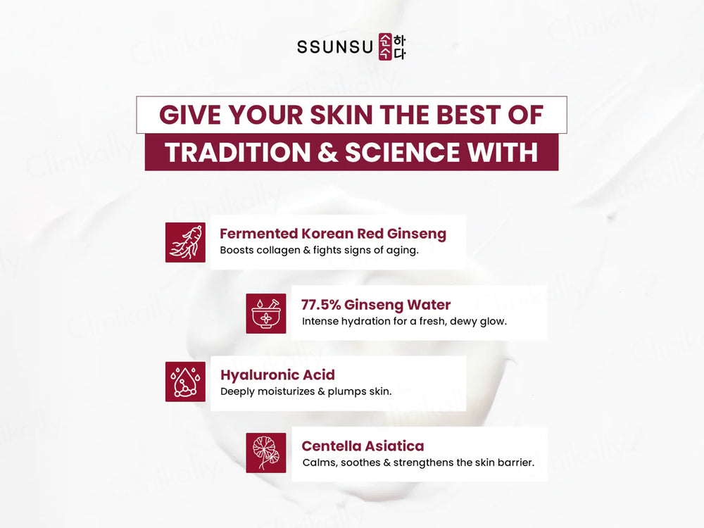 SSUNSU Water Bomb Hyalu Ginseng Moisture Cream