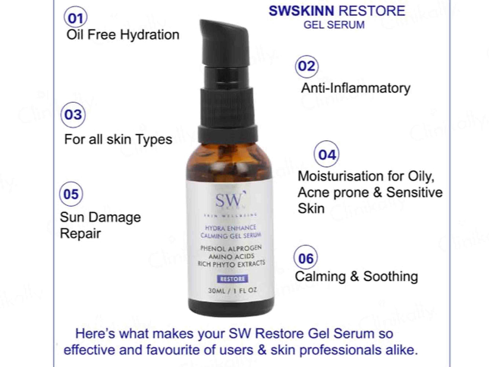 SWSKINN Restore Hydra Enhance Calming Gel Face Serum