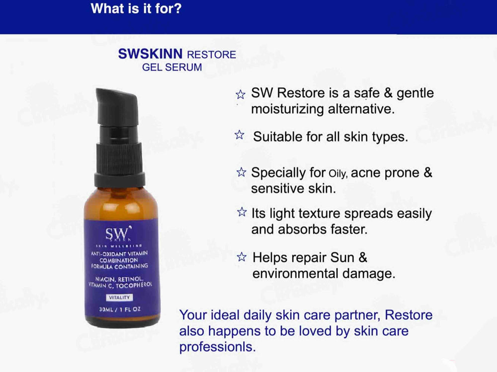 SWSKINN ViItality 4X Anti-Oxidant & Vitamin Face Serum