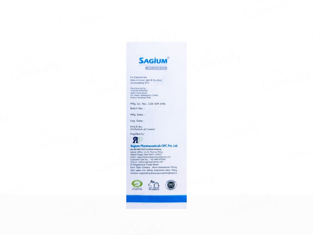 Sagium Anti Acne Gel