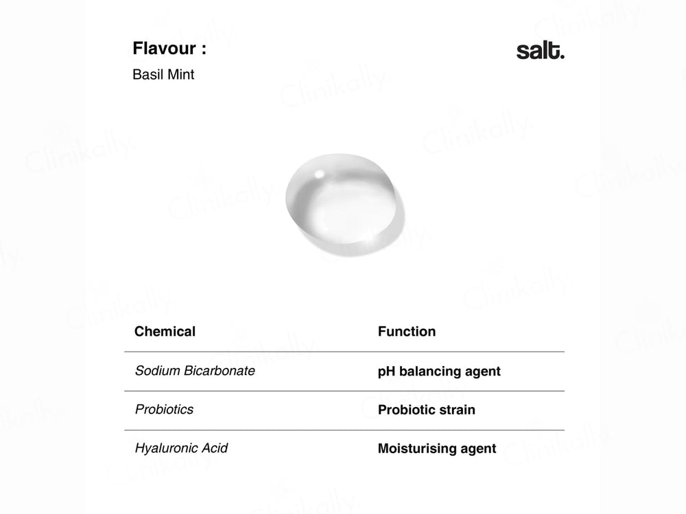 Salt. Balance Alkaline Probiotic Mouthwash - Basil Mint
