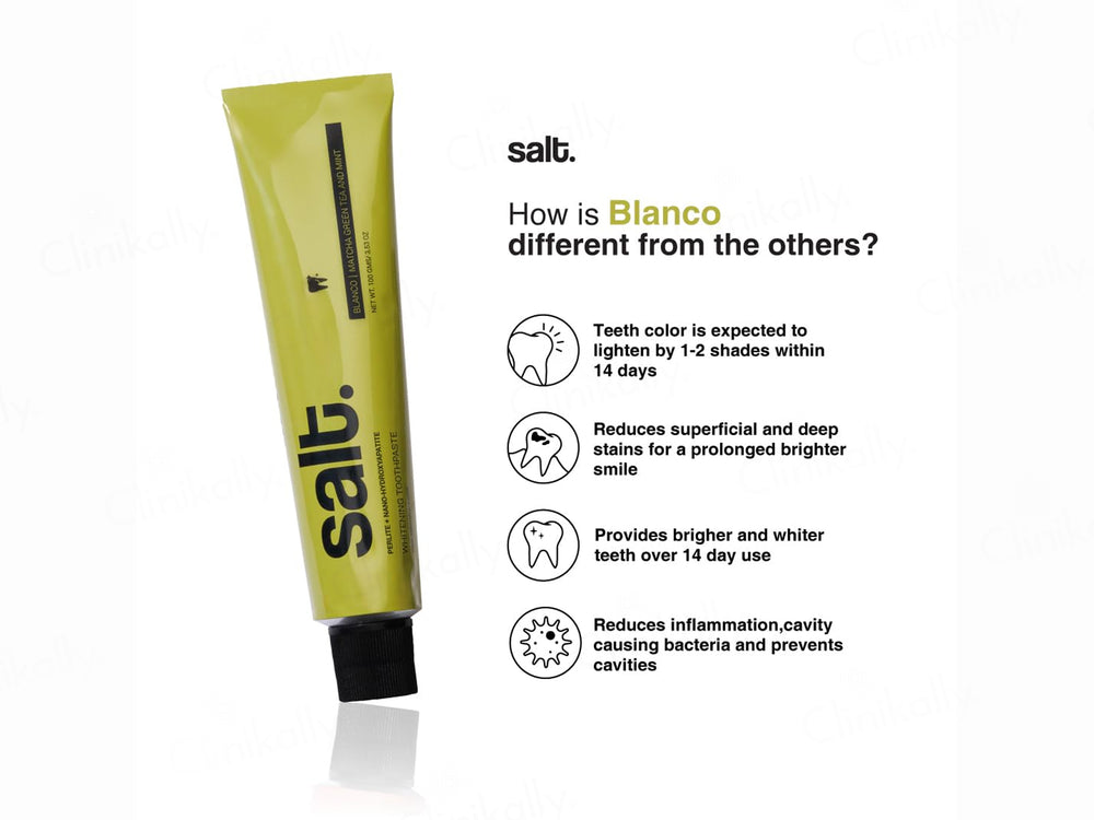 Salt. Blanco Whitening Toothpaste - Matcha Green Tea And Mint