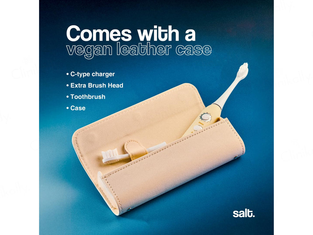 Salt. Halo Super Sonic Electric Toothbrush - Butter Yellow