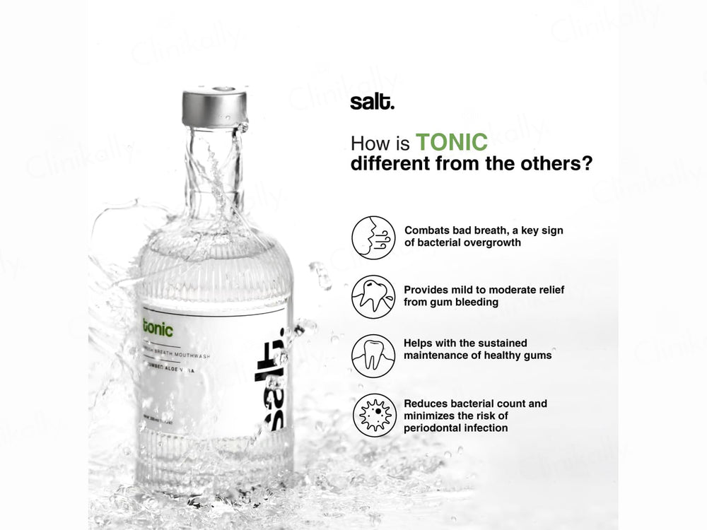 Salt. Tonic Fresh Breath Mouthwash - Cucumber Aloevera