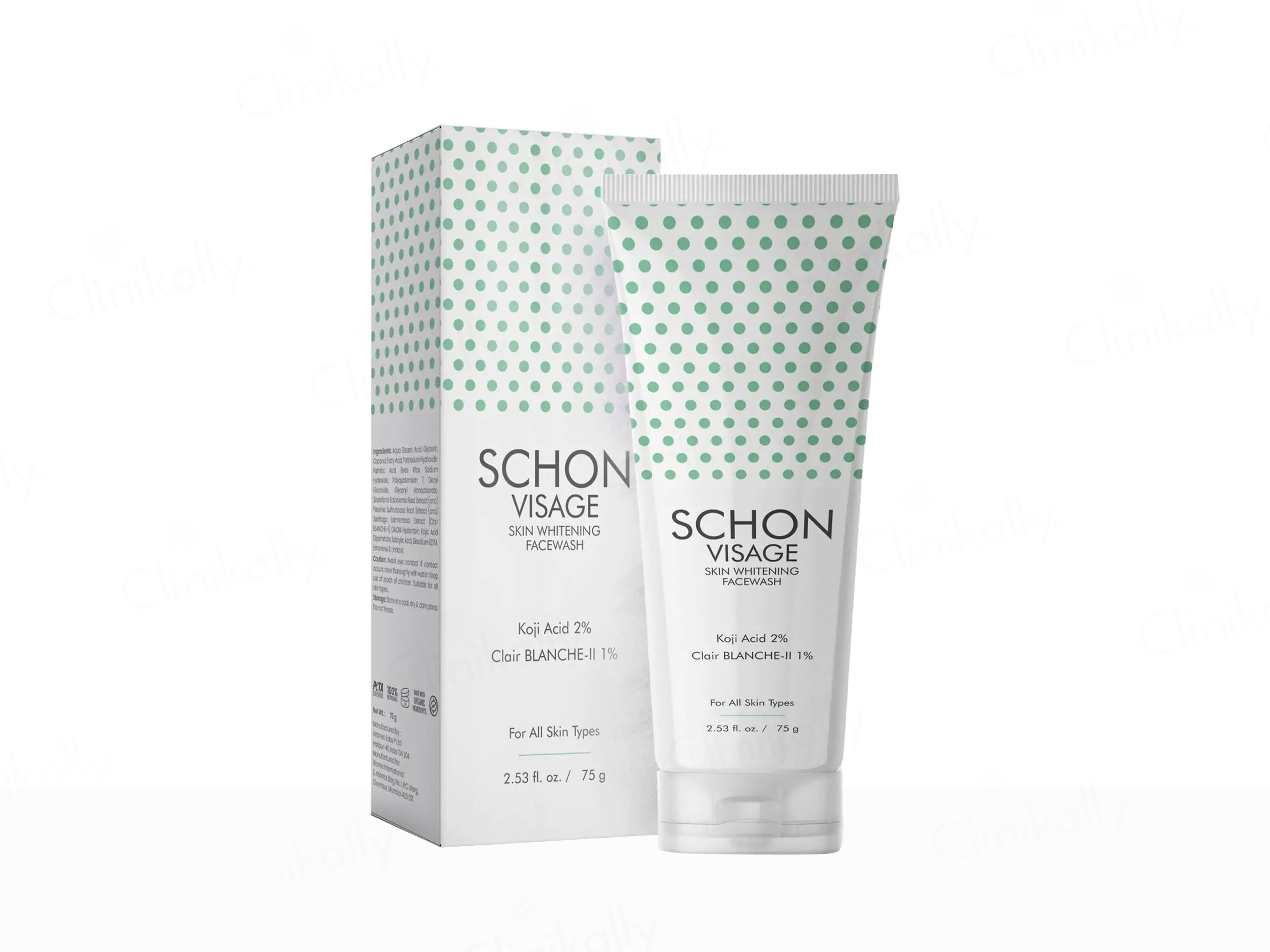 Schon Visage Skin Whitening Facewash For All Skin Types