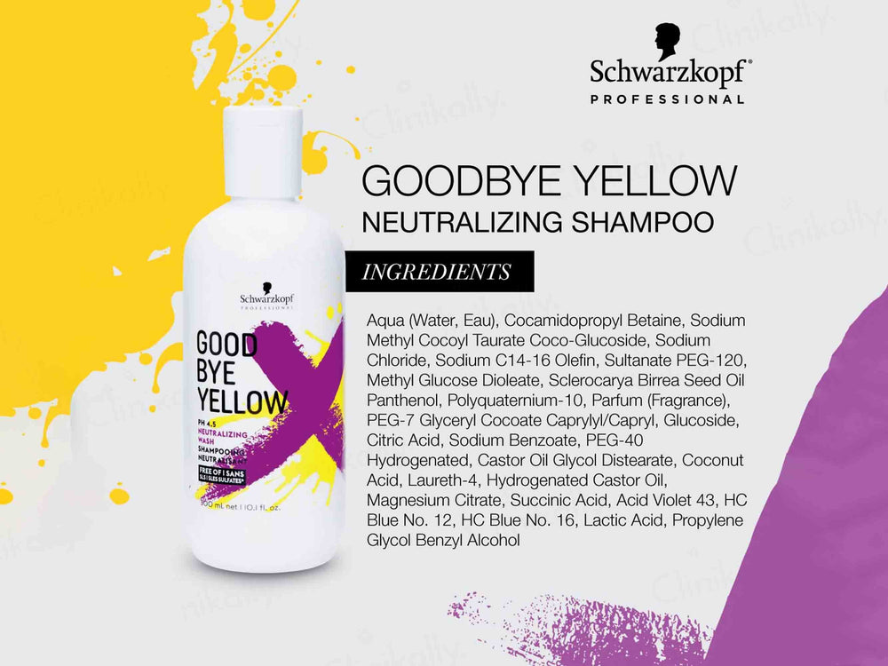 Schwarzkopf Professional Good Bye Yellow Anti-Reflet Jaune Neutralizing Bonding Wash
