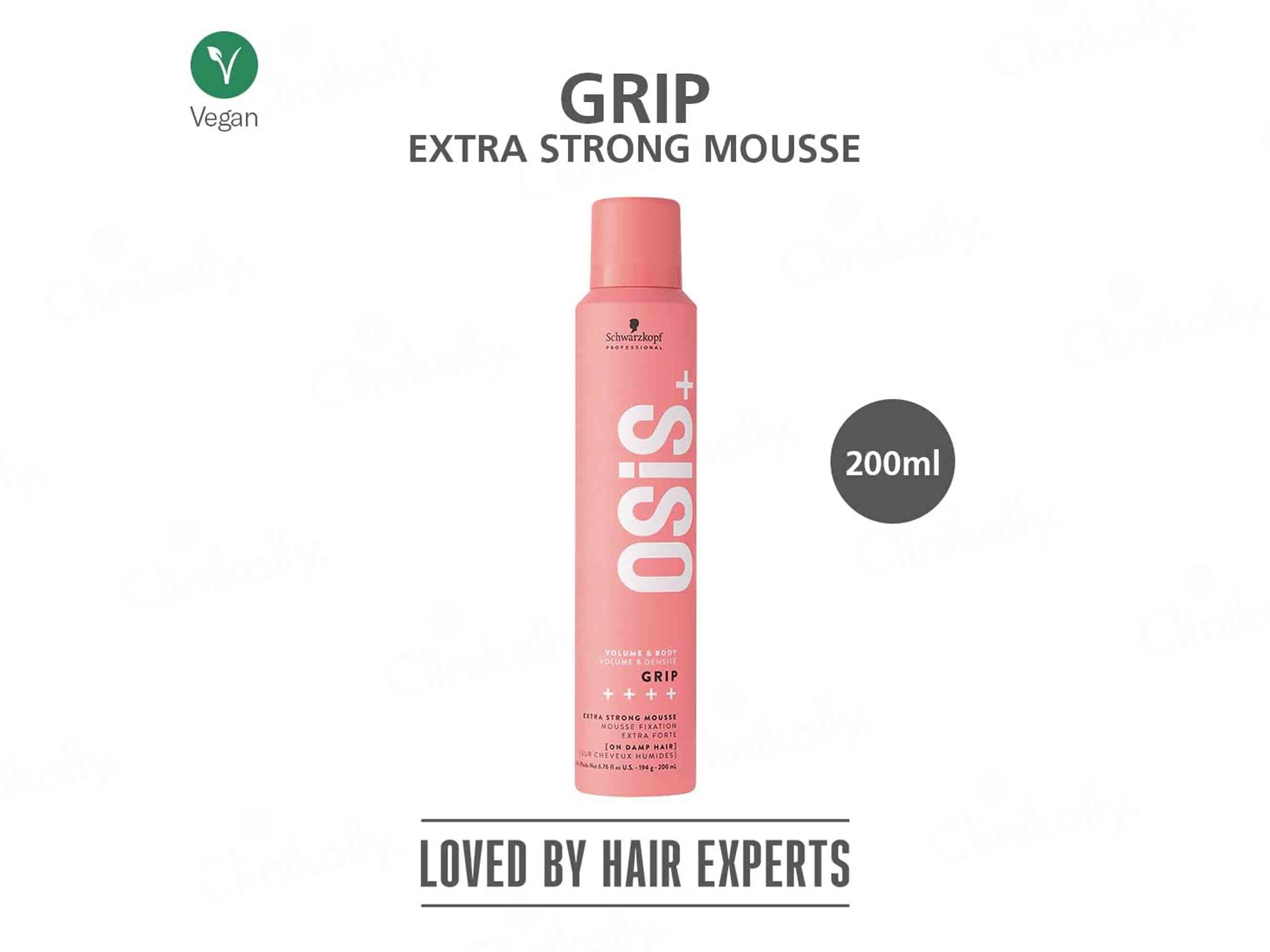 Schwarzkopf Professional OSiS+ Grip Extra Strong Hair Styling Mousse