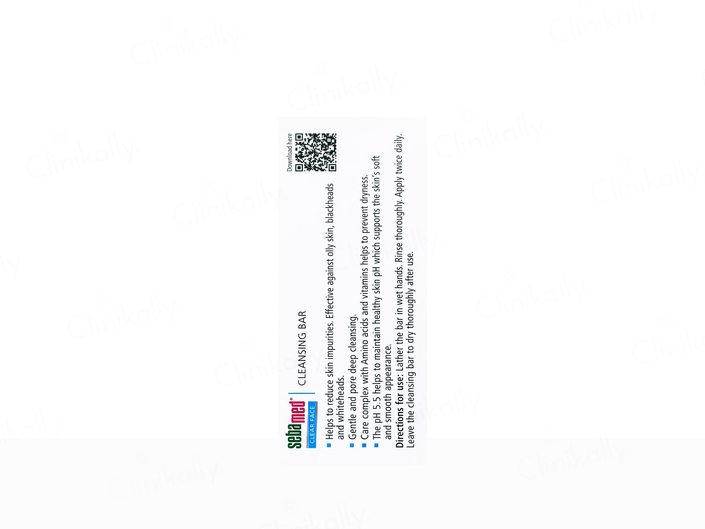 Sebamed Clear Face Cleansing Bar For Impure & Oily Skin