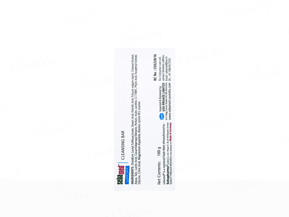 Sebamed Clear Face Cleansing Bar For Impure & Oily Skin