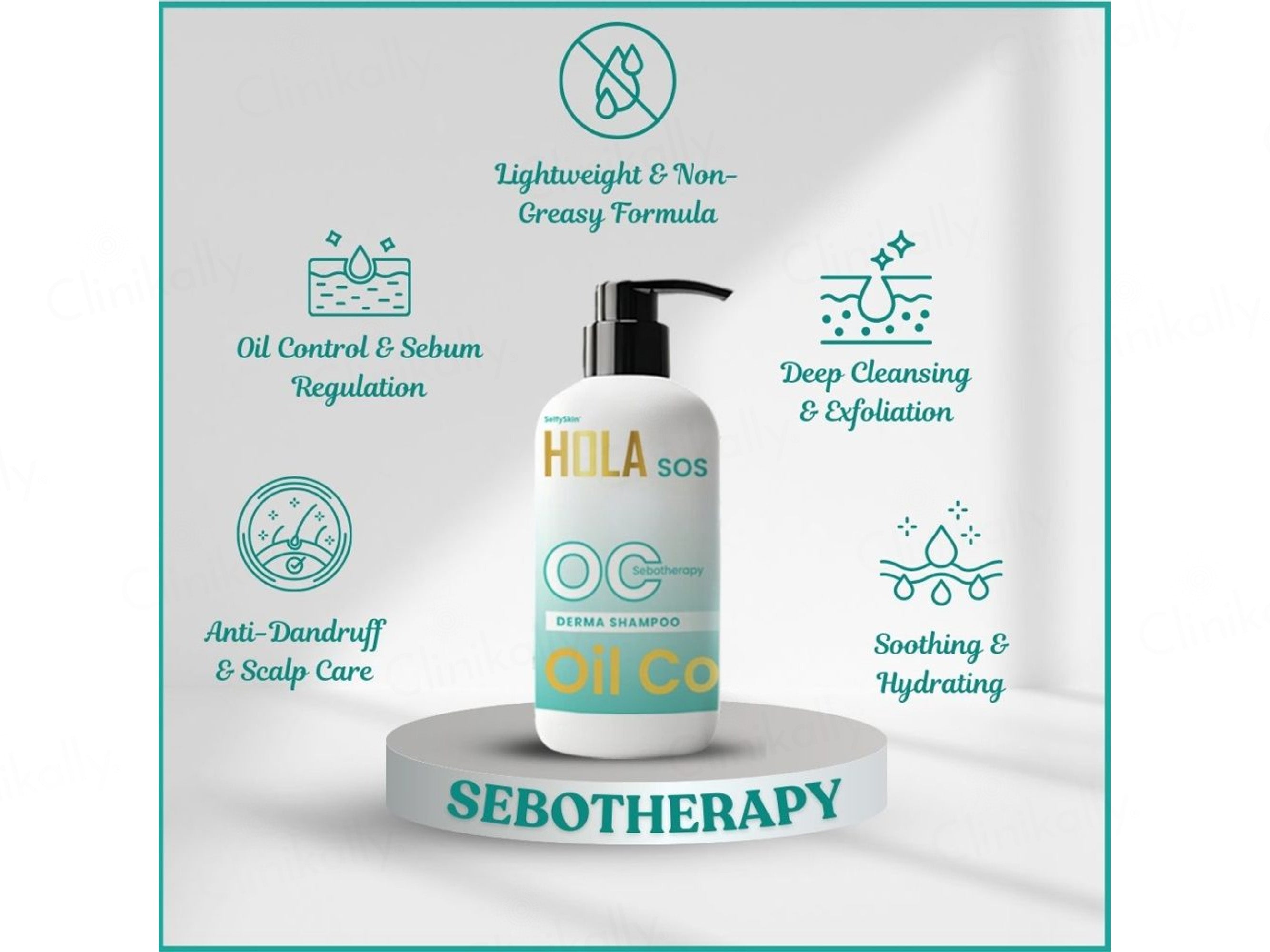 SelfySkin Hola SOS OC Sebotherapy Oil Control Derma Shampoo
