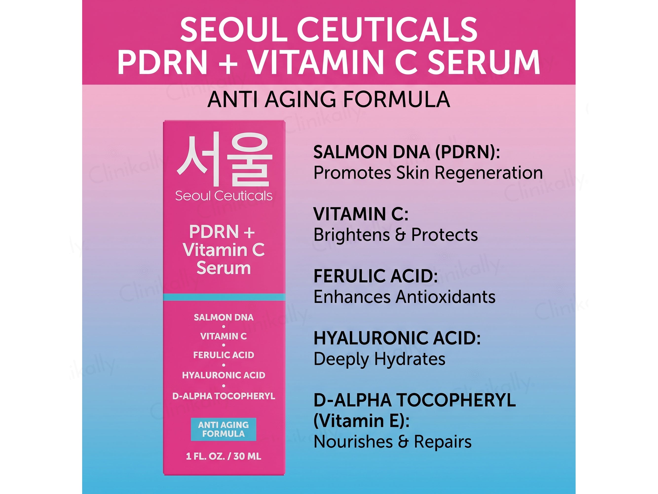 SeoulCeuticals PDRN + Vitamin C Face Serum