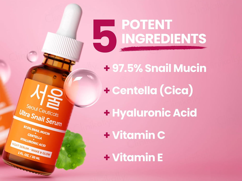 SeoulCeuticals Ultra Snail Mucin Night Face Serum