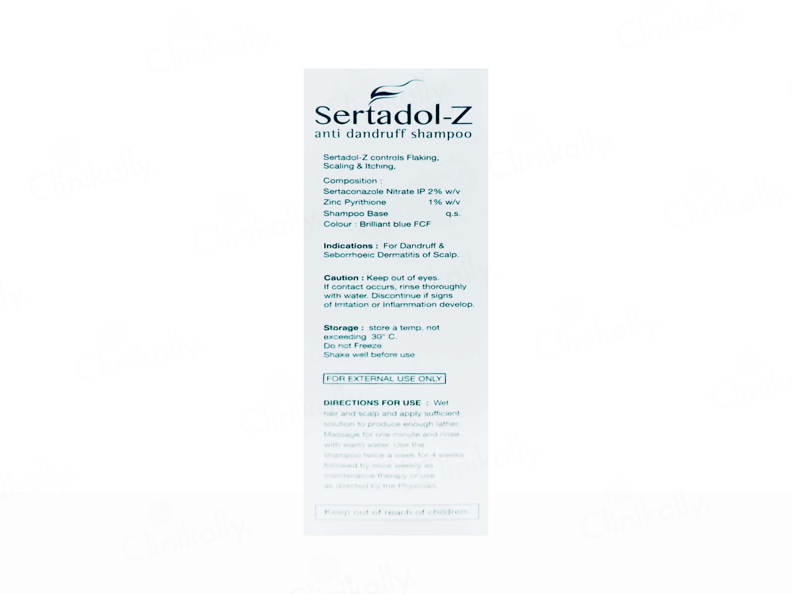 Sertadol-Z Anti Dandruff Shampoo Enriched With Conditioner