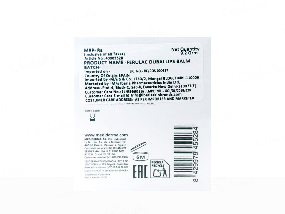 Mediderma Ferulac Dubai Lip Balm