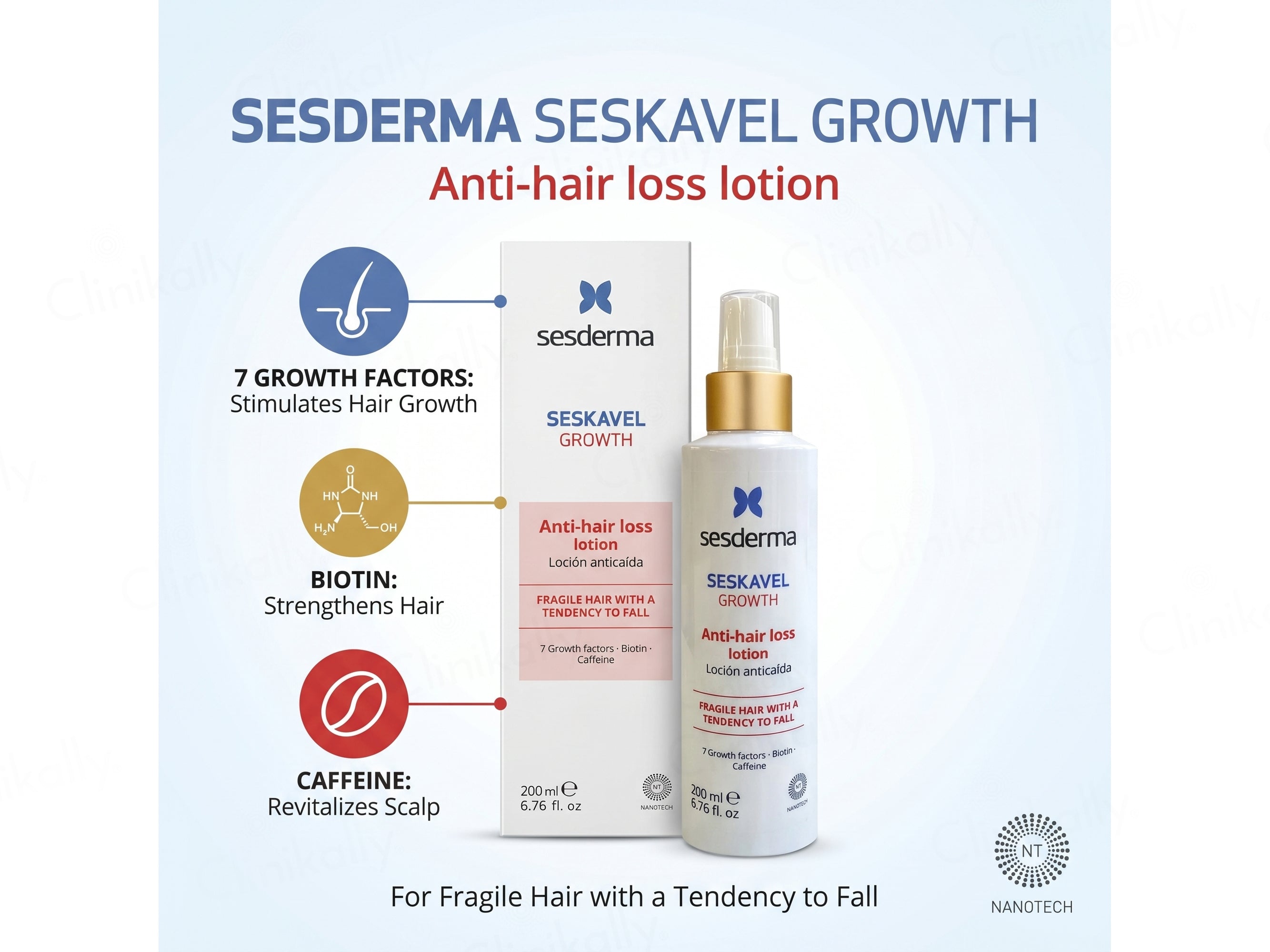 Sesderma Seskavel Growth Anti-Hair Loss Lotion