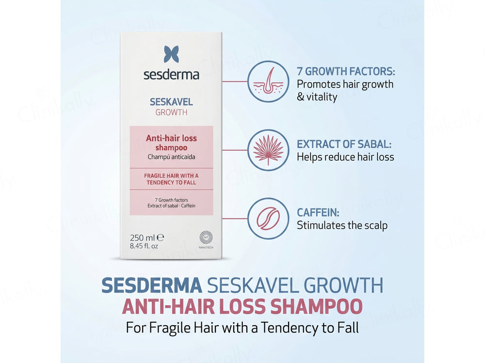 Sesderma Seskavel Growth Anti-Hair Loss Shampoo