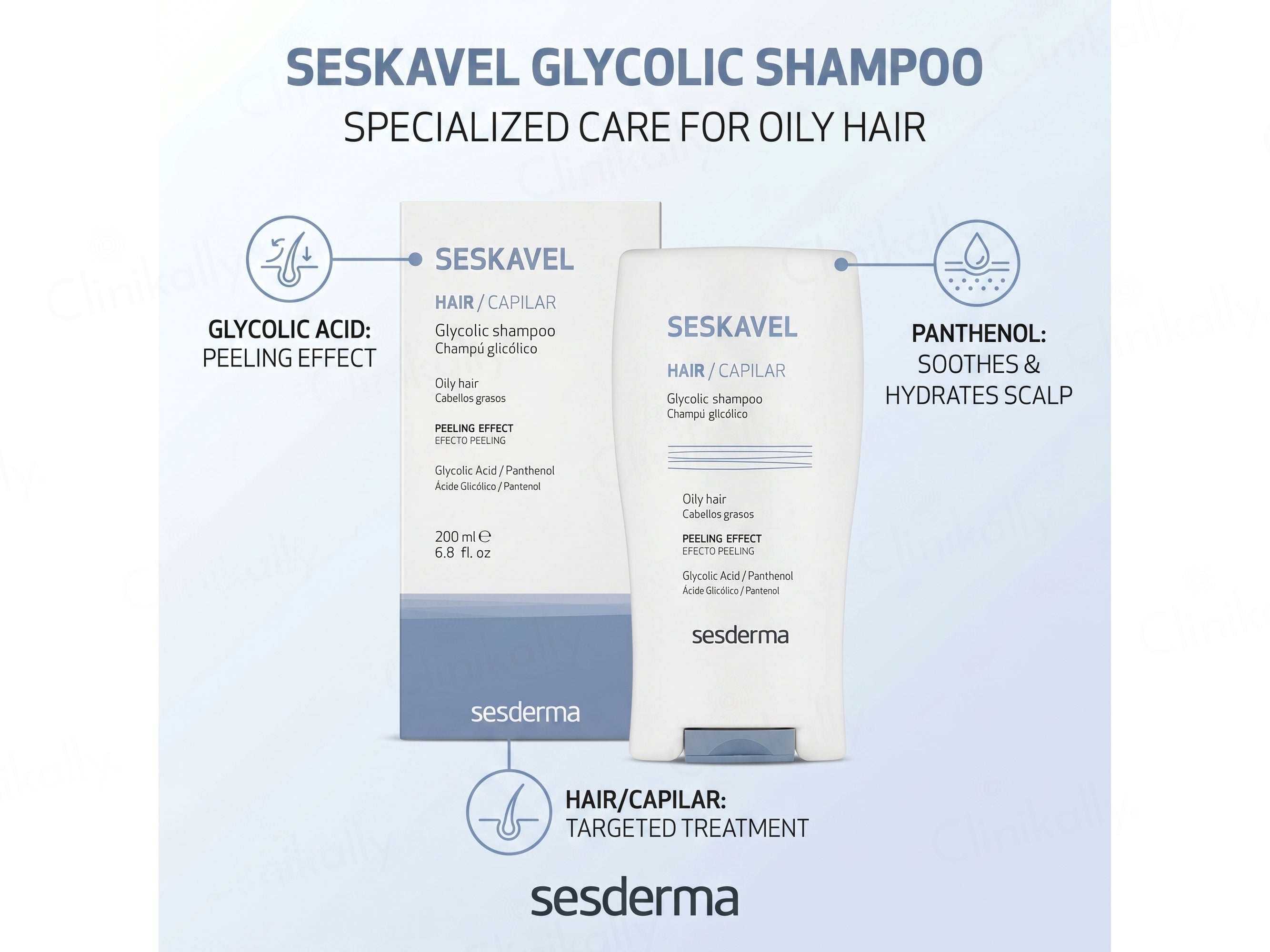 Sesderma Seskavel Hair Glycolic Shampoo