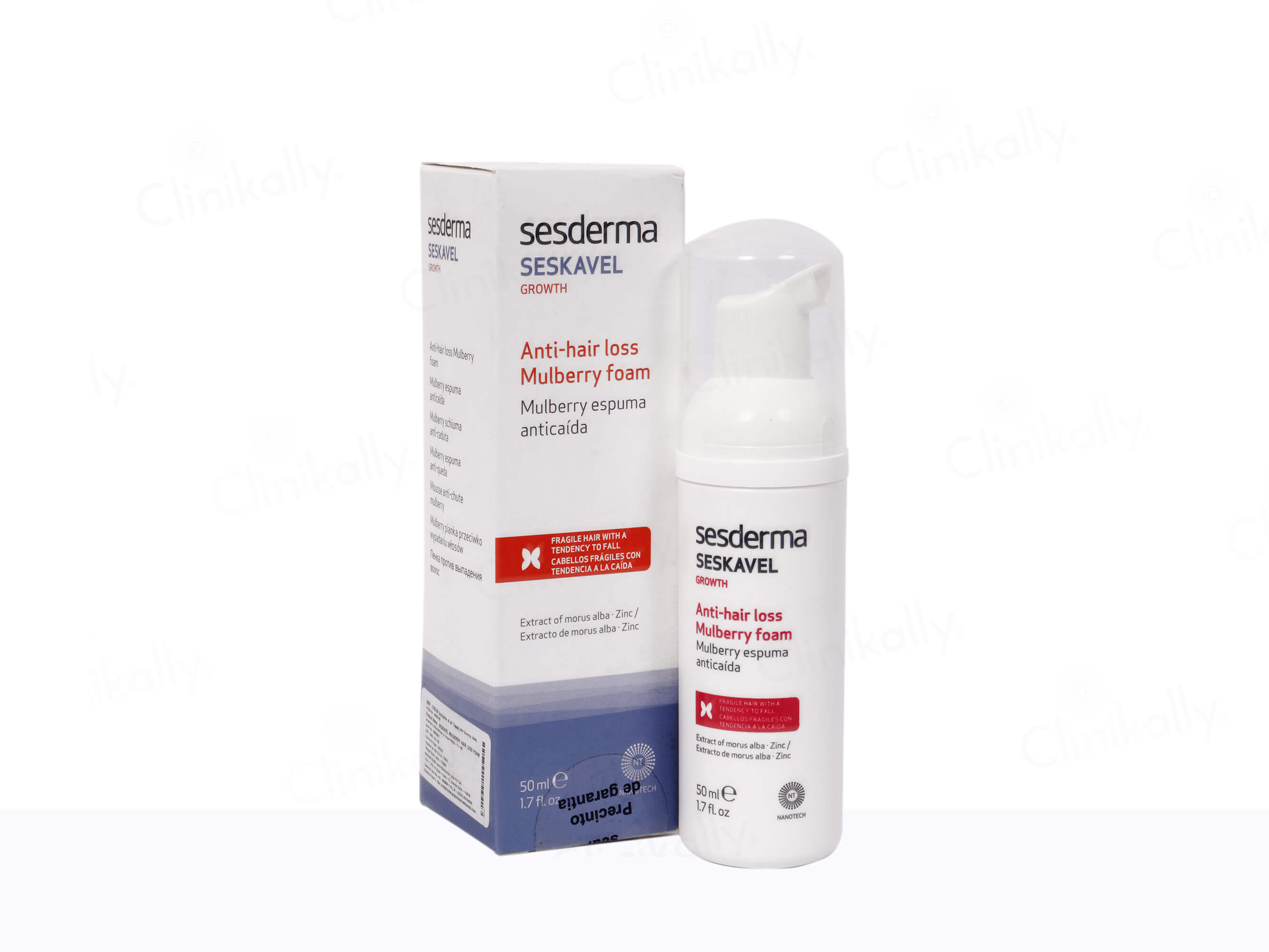 Sesderma Seskavel Mulberry Anti-Hair Loss Foam - Clinikally