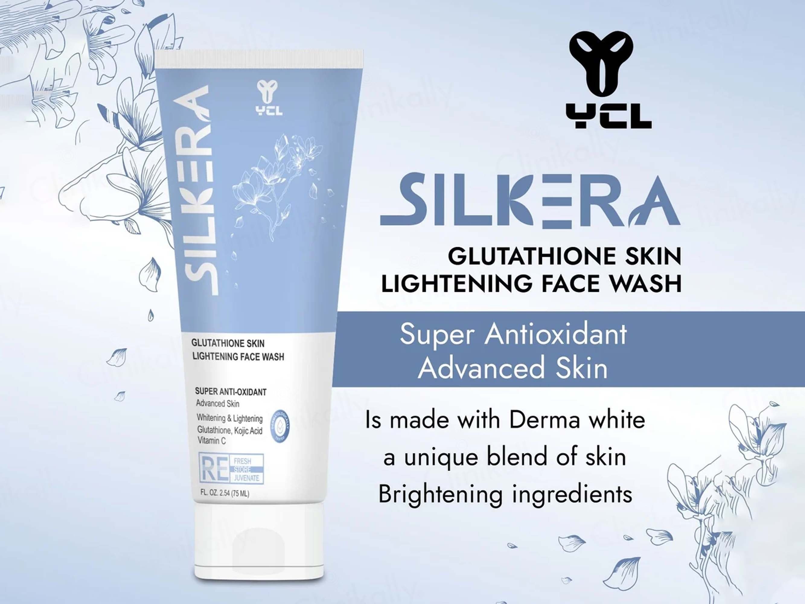 Silkera Glutathione Super Anti-Oxidant Skin Lightening Face Wash