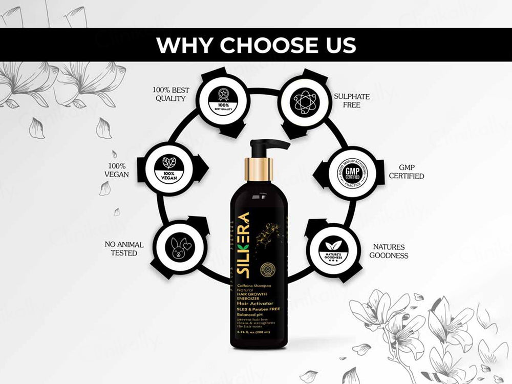 Silkera Natural Caffeine Hair Growth Energizer Shampoo