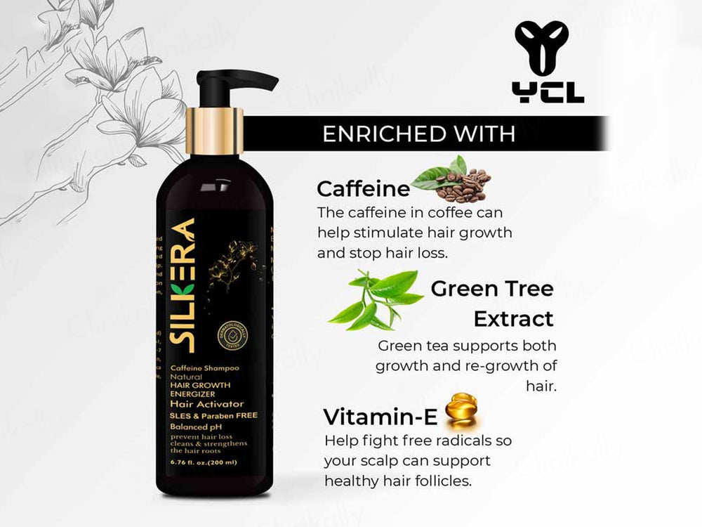 Silkera Natural Caffeine Hair Growth Energizer Shampoo