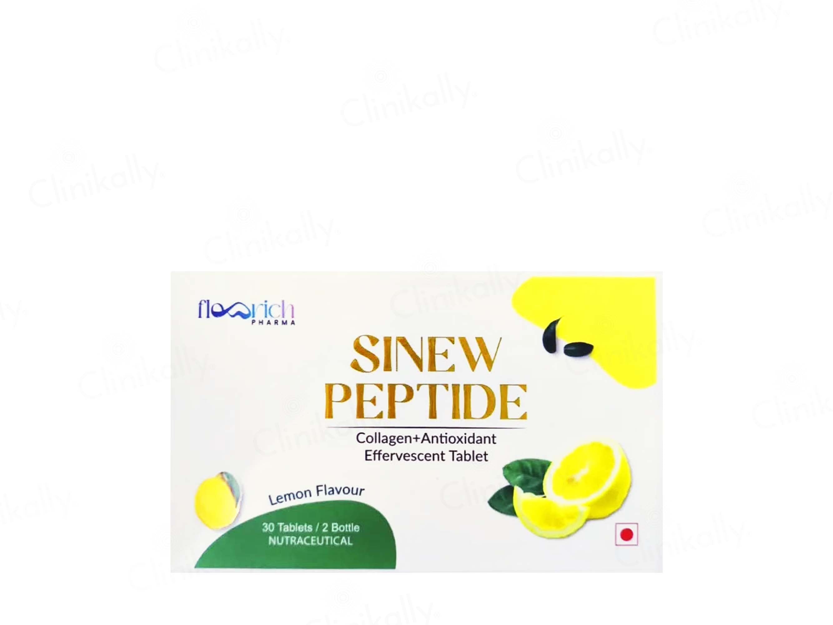 Sinew Peptide Collagen + Antioxidant Effervescent Tablet - Lemon Flavour