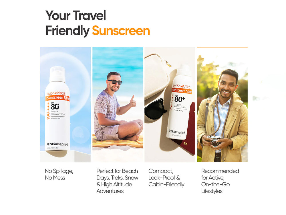 SkinInspired Invi Shield 365 Sunscreen Spray SPF 80+ PA++++
