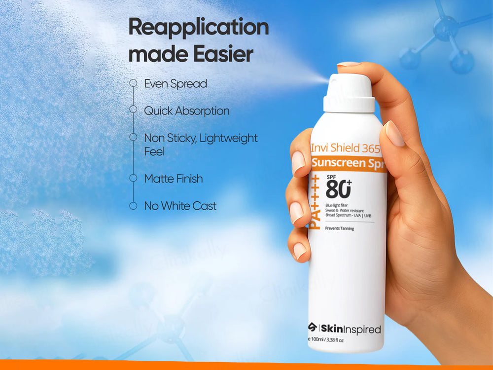 SkinInspired Invi Shield 365 Sunscreen Spray SPF 80+ PA++++