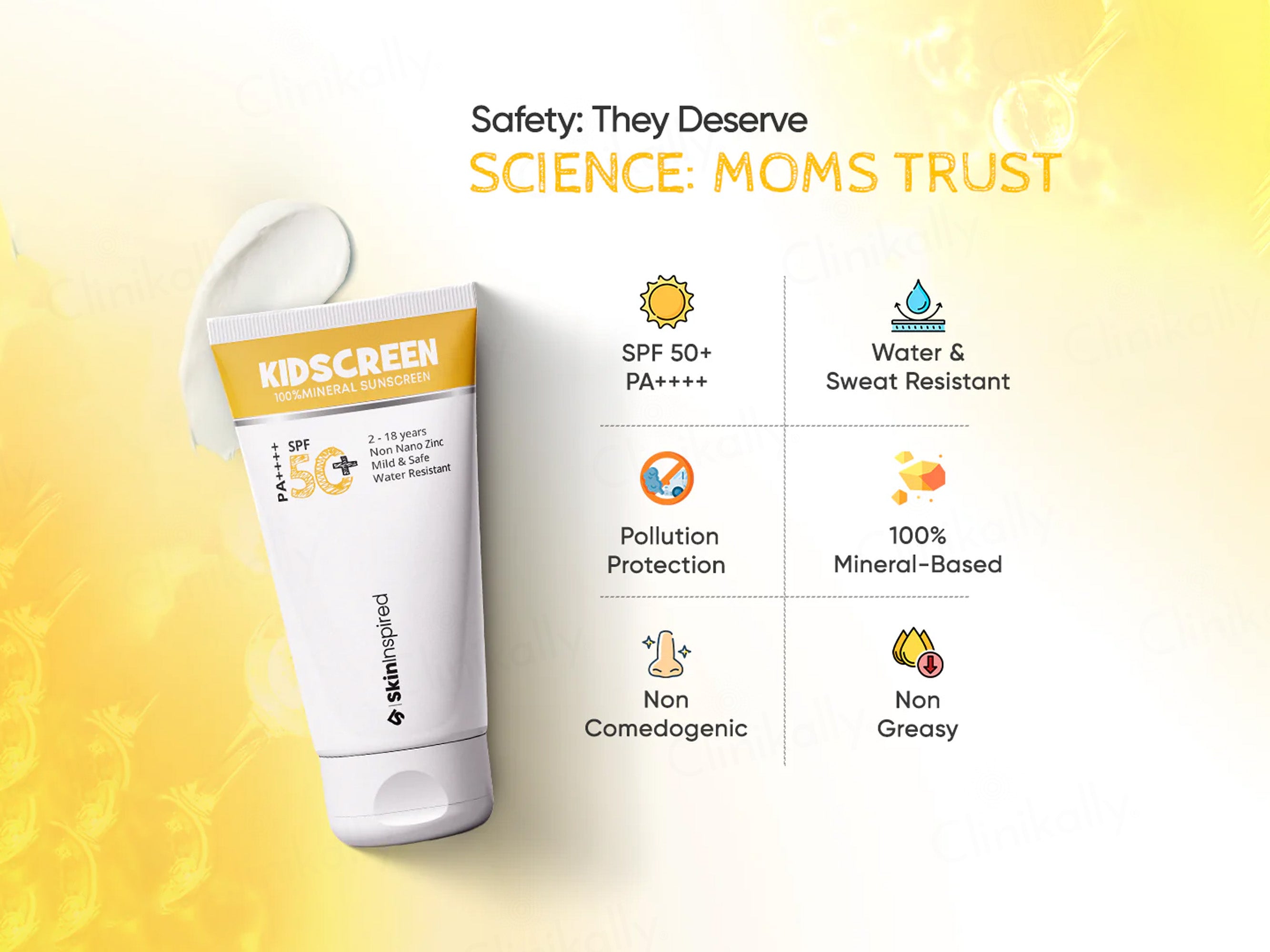SkinInspired Kidscreen 100% Mineral Sunscreen SPF 50+ PA++++