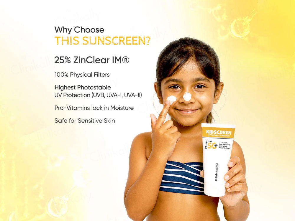 SkinInspired Kidscreen 100% Mineral Sunscreen SPF 50+ PA++++