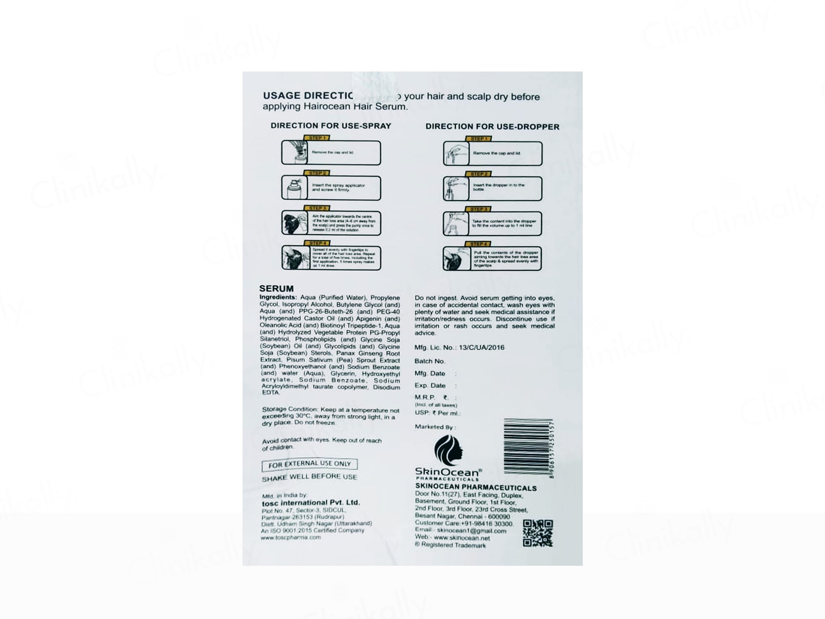 SkinOcean Hairocean Hair Growth Serum