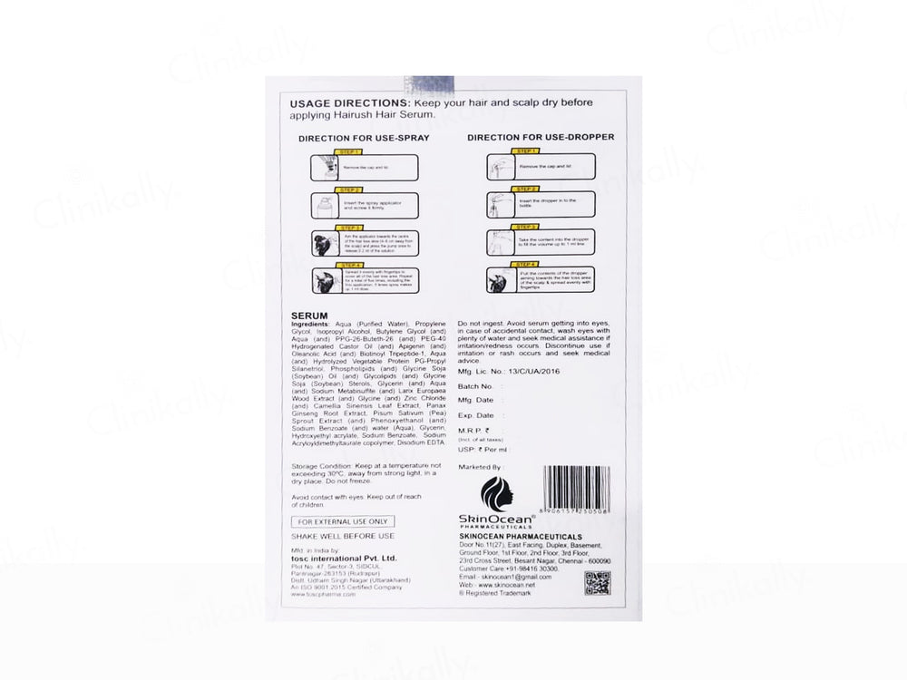 SkinOcean Hairush Hair Growth Serum