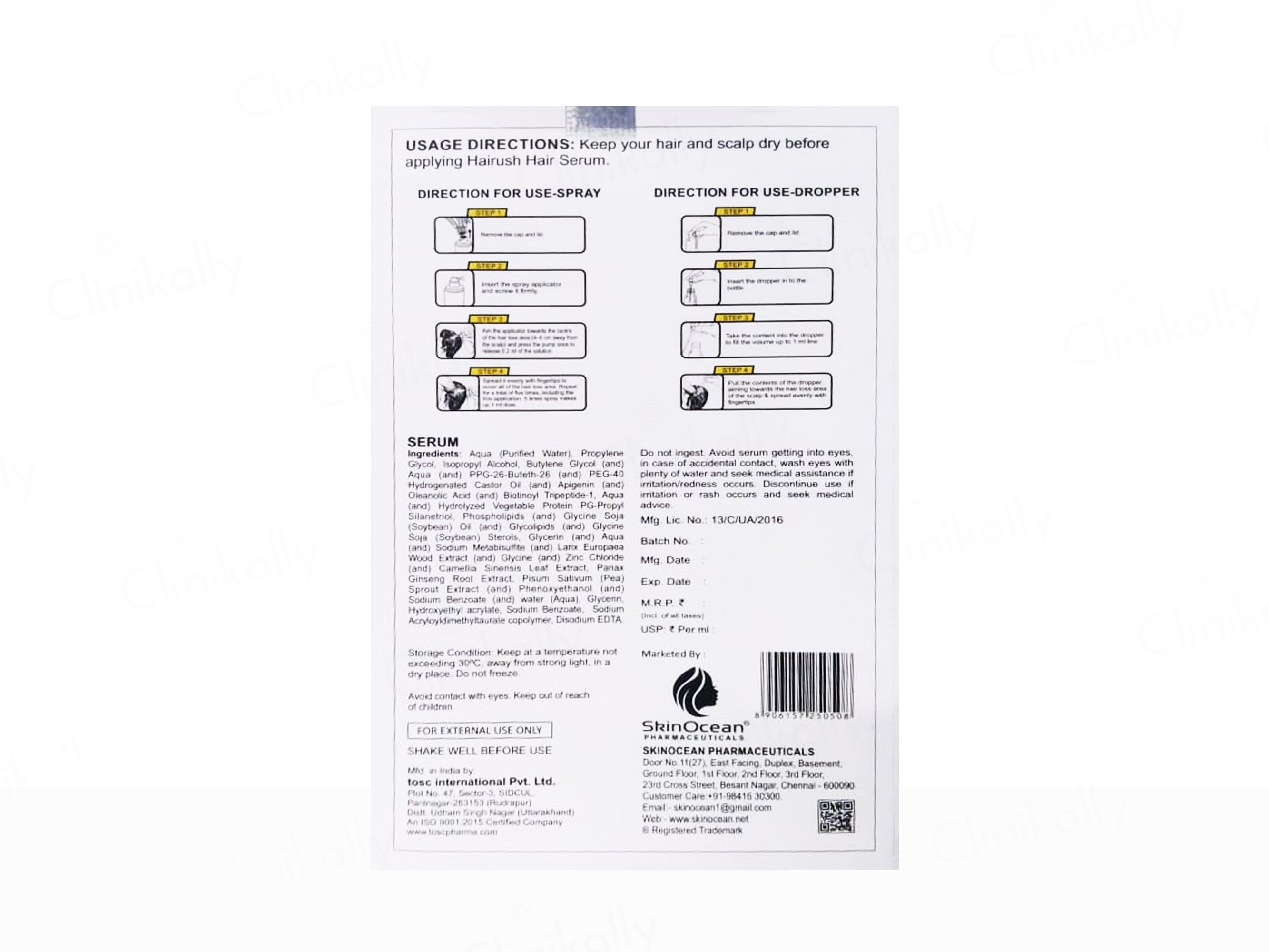 SkinOcean Hairush Hair Growth Serum