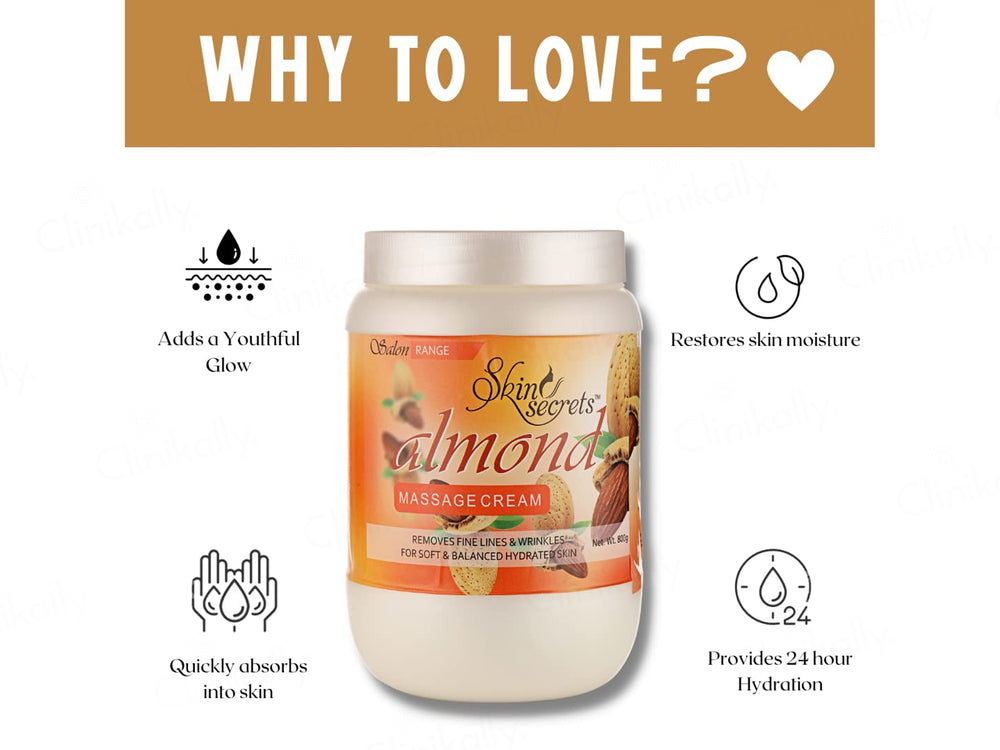 Skin Secrets Almond Massage Cream For Face & Body