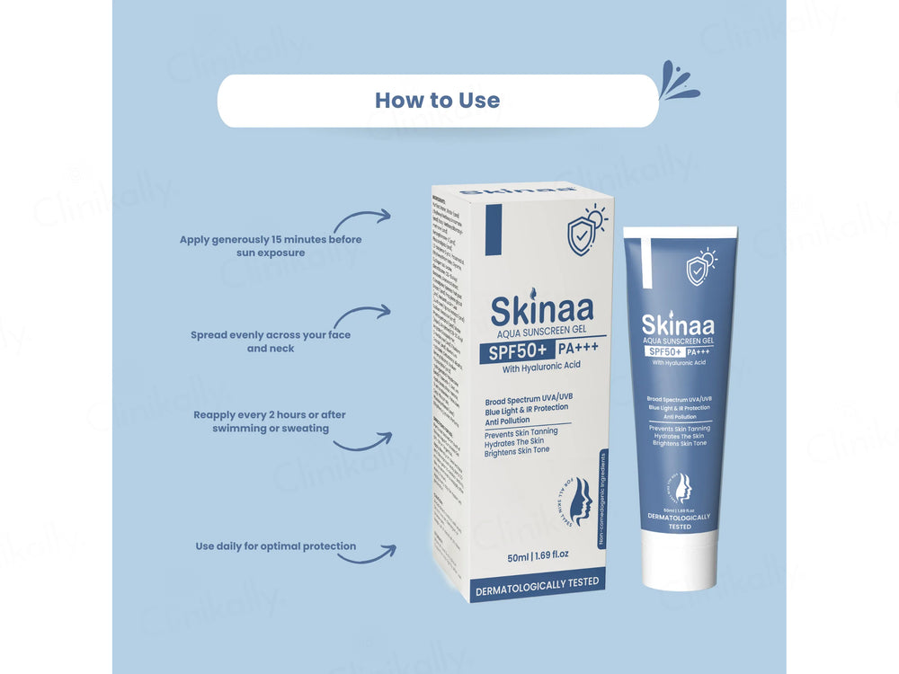Skinaa Aqua Hyaluronic Acid Sunscreen Gel SPF 50+ PA+++