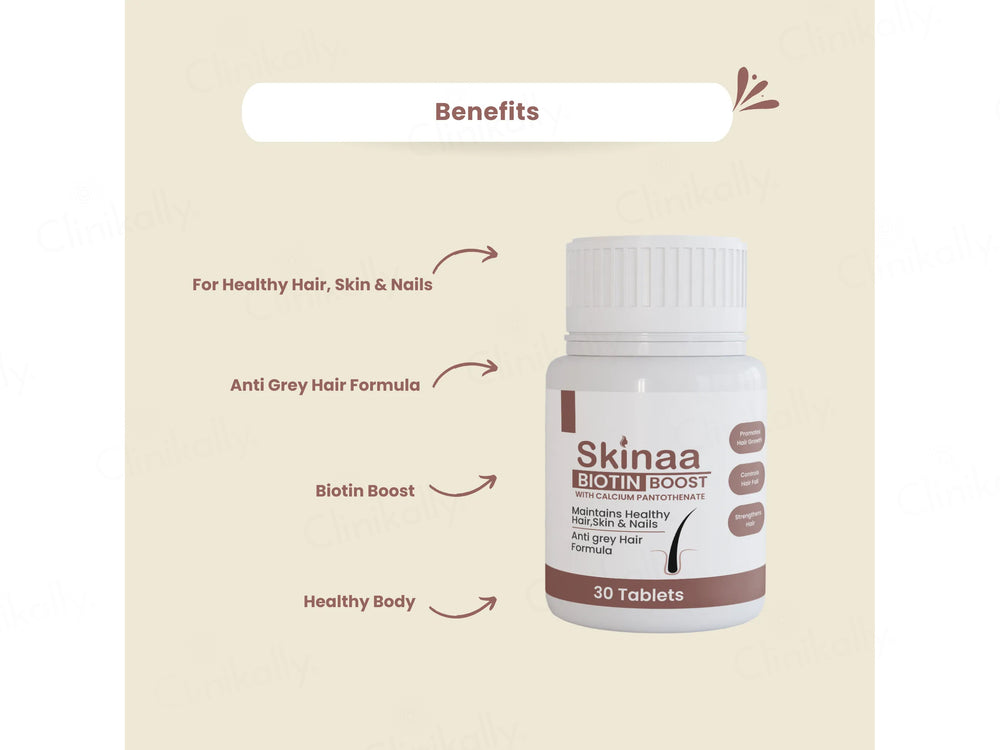 Skinaa Biotin Boost Hair Supplement Tablet