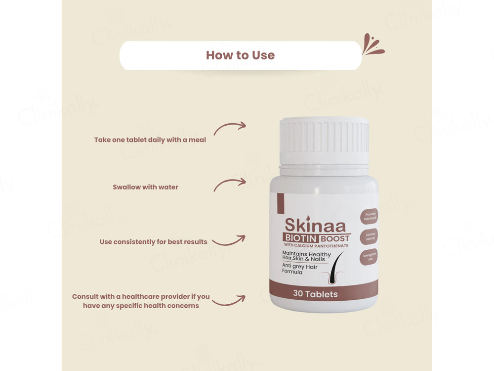 Skinaa Biotin Boost Hair Supplement Tablet