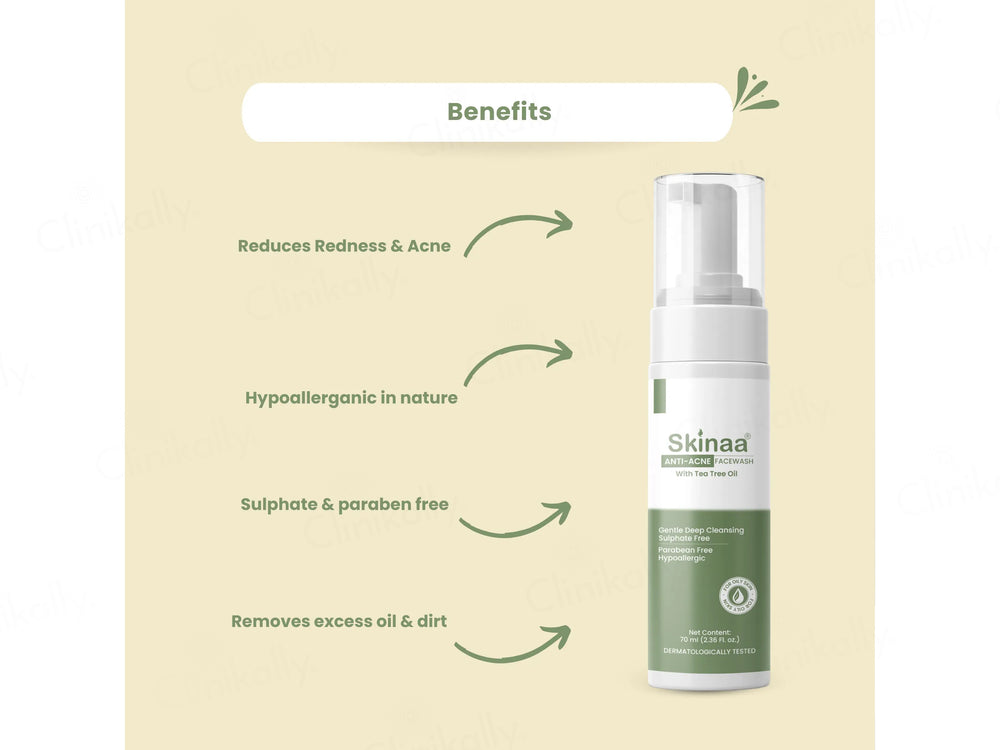 Skinaa Tea Tree Oil Anti-Acne Facewash