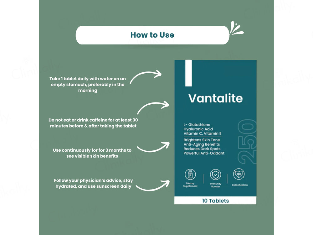 Skinaa Vantalite-250 Skin Supplement Tablet
