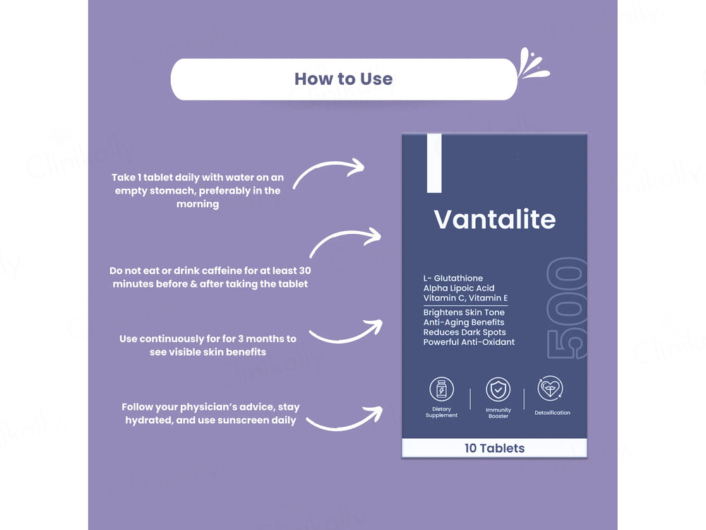 Skinaa Vantalite-500 Skin Supplement Tablet