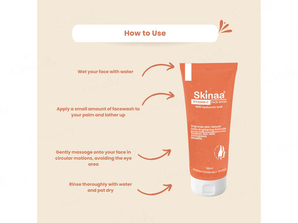 Skinaa Vitamin C & Hyaluronic Acid Brightening Facewash