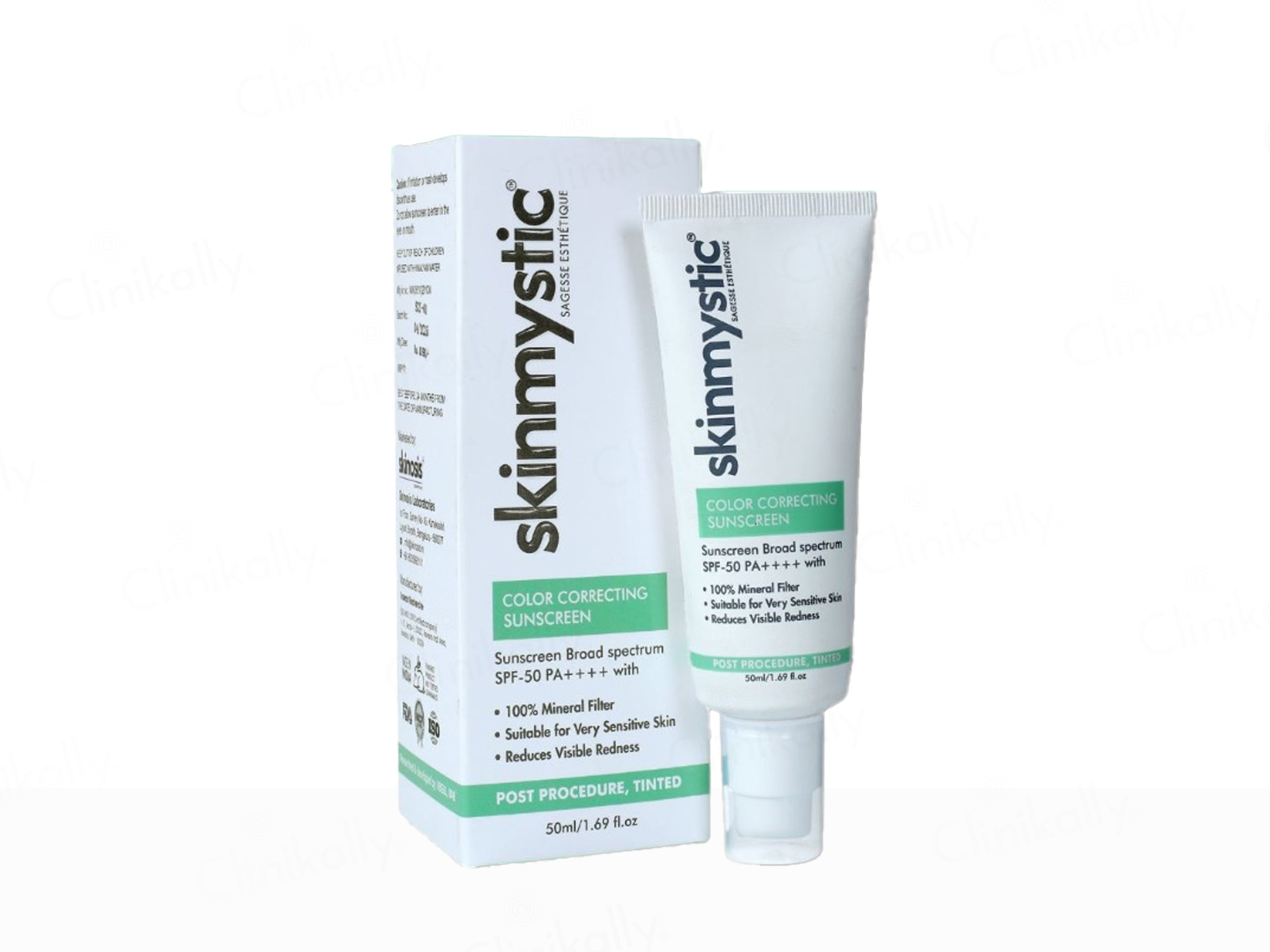 Skinmystic Color Correcting Post Procedure Tinted Sunscreen SPF 50 PA++++