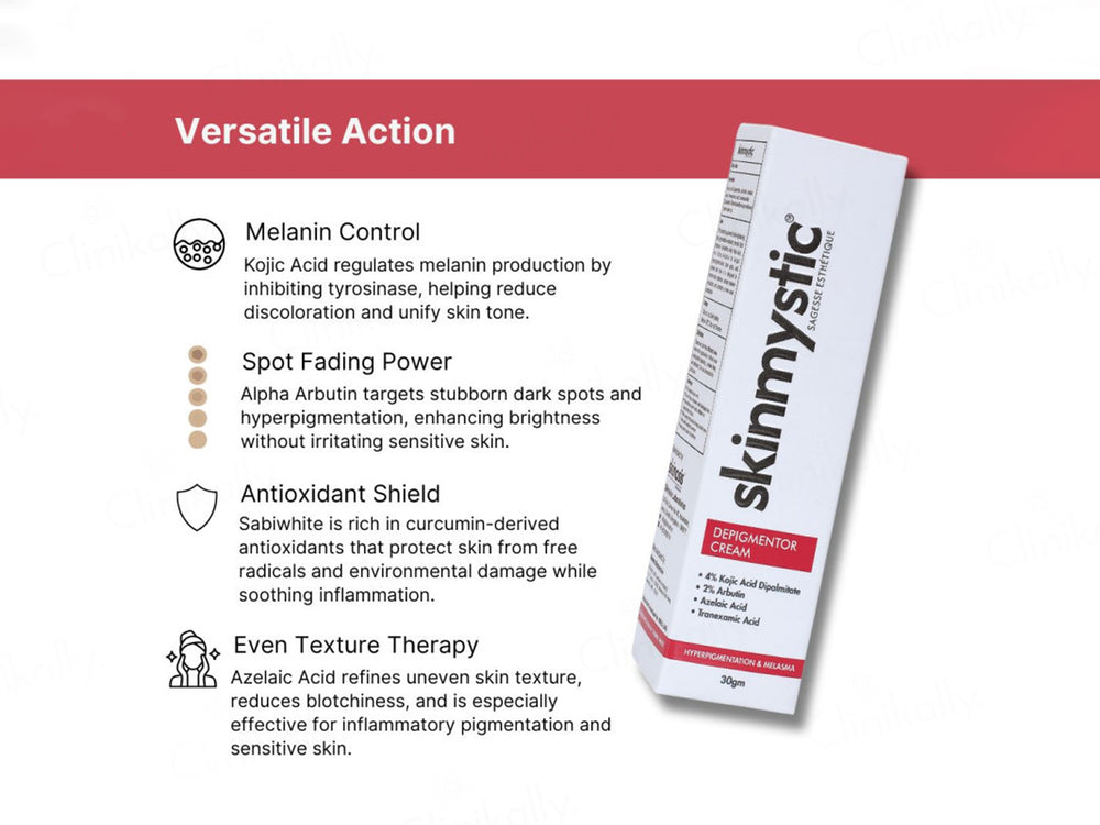 Skinmystic Depigmentor Cream For Hyperpigmentation & Melasma