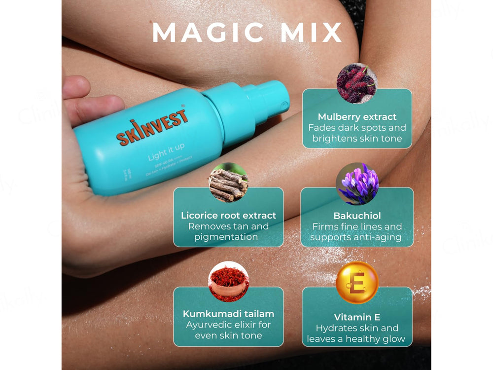 Skinvest Light It Up De-Tan Body Sunscreen Mist SPF 40 PA++++