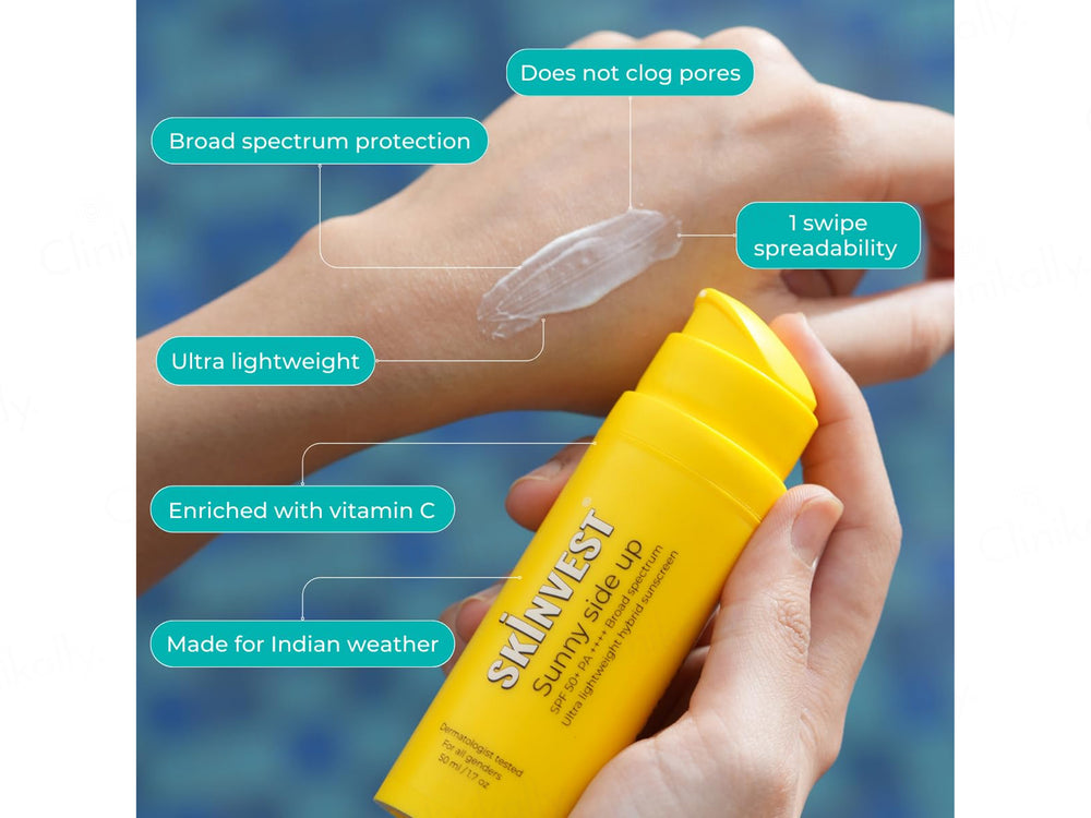 Skinvest Sunny Side UP Ultra Lightweight Sunscreen SPF 50+ PA++++