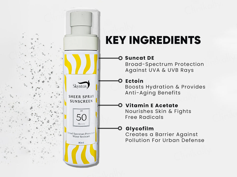 Skyntox Sheer Spray Sunscreen SPF 50 PA++++